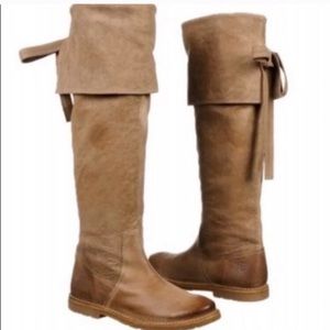 Frye Celia Over The Knee Boot Taupe size 8.5